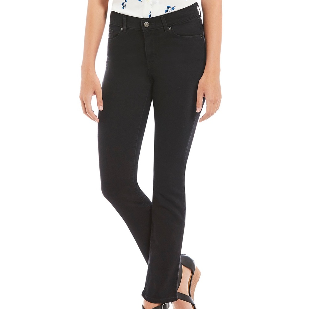 Wax Jeans Black Straight Leg Denim Jeans